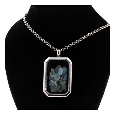 Raw Aquamarine necklace.