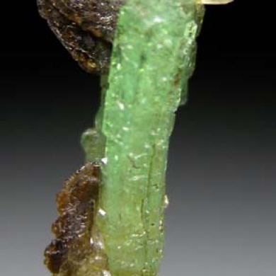 Tsavorite with Sphene, Diopside, Pyrite