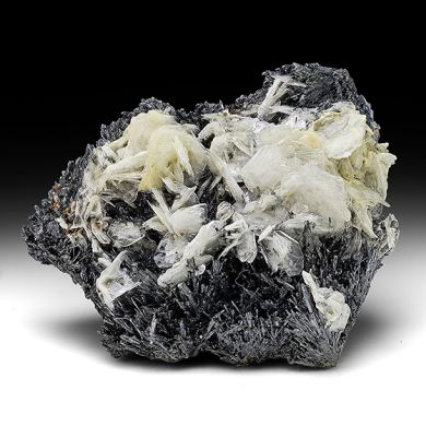 Barite with Stibnite