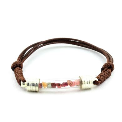 Raw Multicolor Tourmaline bracelet.