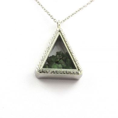 Raw Tsavorite Garnet Necklace.