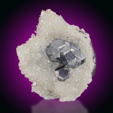 Galena  on Quartz