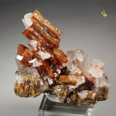 new find - VANADINITE hopper, CALCITE