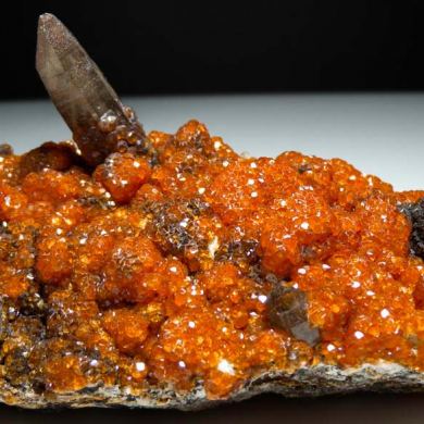 Spessartine with Quartz