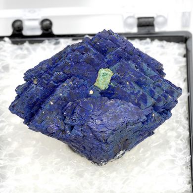 Azurite with Malachite