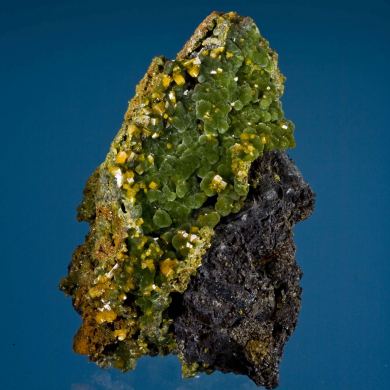 Mimetite With Wulfenite on Galena