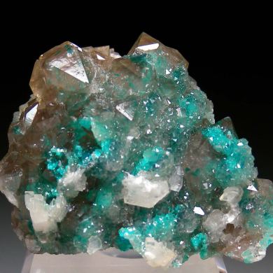 Dioptase in Quartz