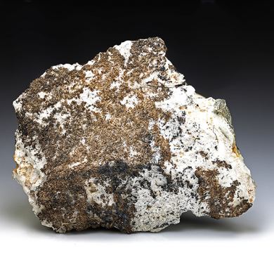 Silver with Acanthite, Calcite