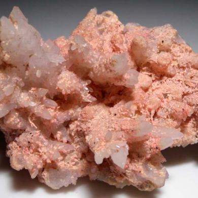 Rhodochrosite on Quartz