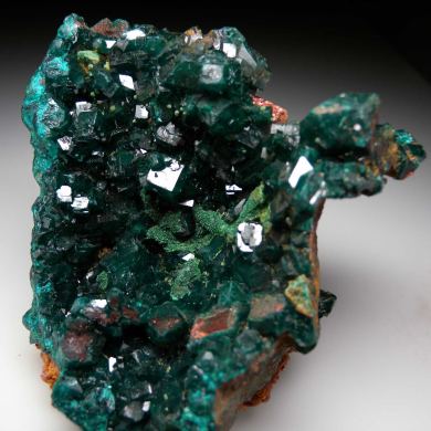 Dioptase with Malachite