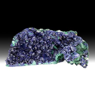 Azurite with Malachite