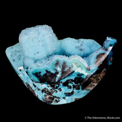 Quartz-coated Chrysocolla after Malachite