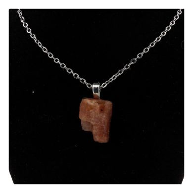 Raw Oregon Sunstone necklace. 15.36 ct.