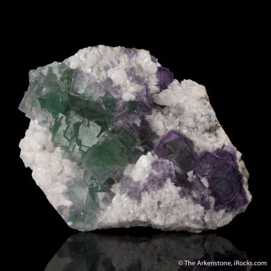 Fluorite on Quartz