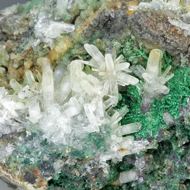 Cerussite with Malachite