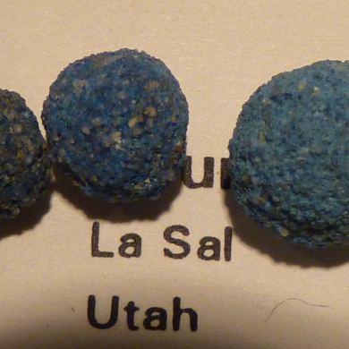 Azurite ball concretions