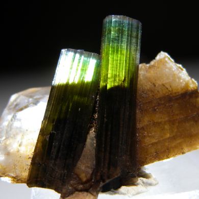 Tourmaline on Quartz