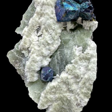 Bornite, actinolite