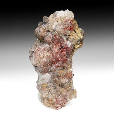 Cinnabar with Calcite