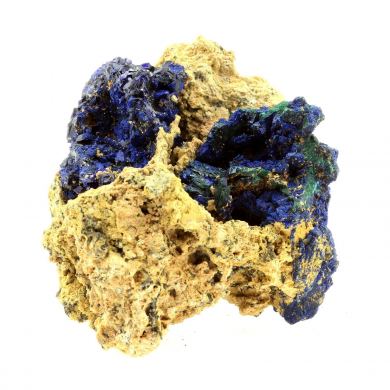 Chessylite ( Azurite ) + Malachite.