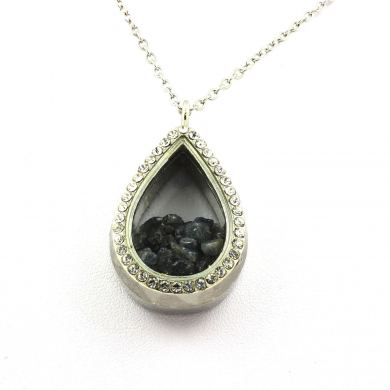 Raw Sapphire necklace.