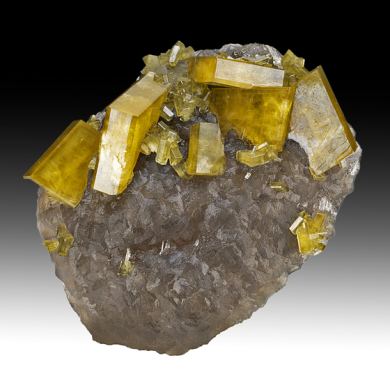 Barite with Fluorite