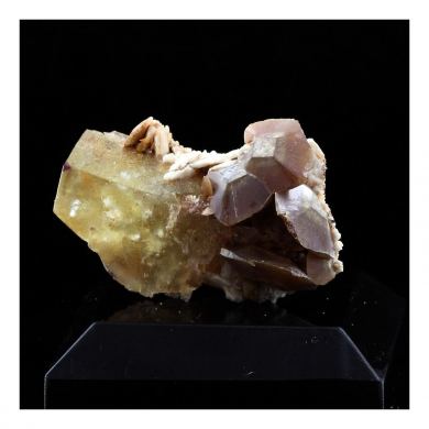 Wulfenite + Fluorite.