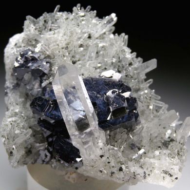 Galena on Quartz with Chlorite