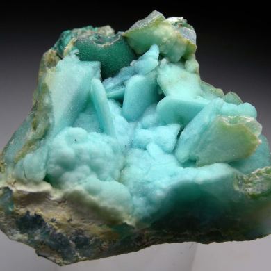 Chrysocolla ps. Malachite ps. Azurite