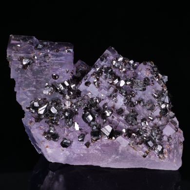 SPHALERITE on FLUORITE - Denton Mine, USA