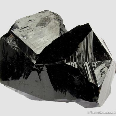 Cassiterite (twinned)