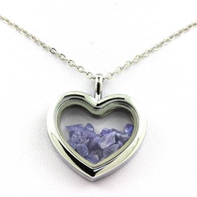 Raw Tanzanite Necklace.