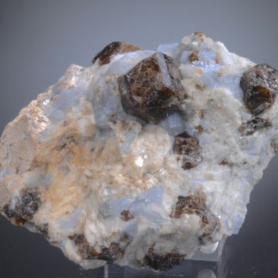 Grossular (Andradite) on Blue Calcite