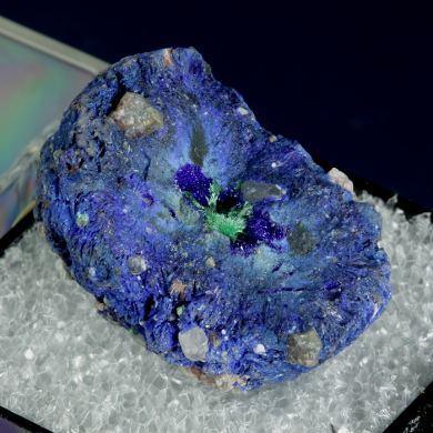 Azurite with Malachite