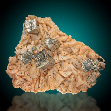 Pyrite  on Dolomite