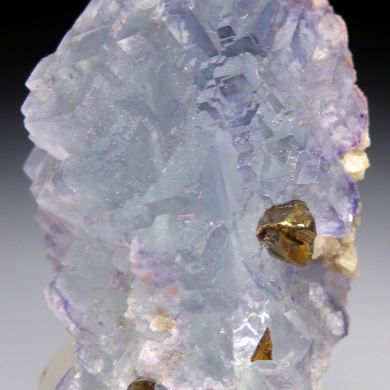 Chalcopyrite on Fluorite