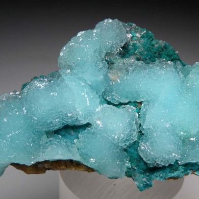 Hemimorphite on Rosasite