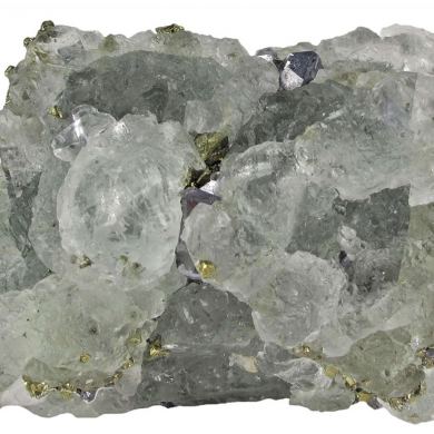 Fluorite on Galena