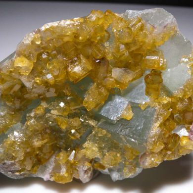 Barite on Fluorite