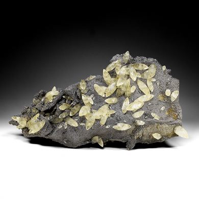 Calcite with Galena, Pyrite