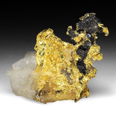 Gold with Quartz, Sphalerite