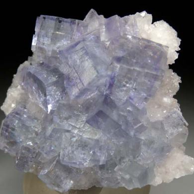 Fluorite on Quartz