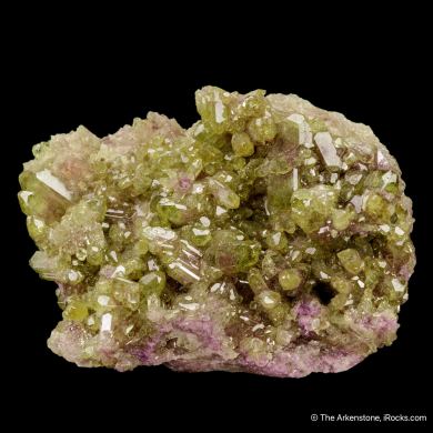 Vesuvianite on Manganoan Vesuvianite