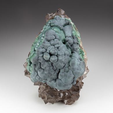 Malachite with Quartz