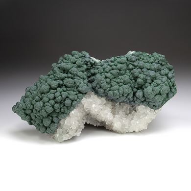 Malachite with Quartz