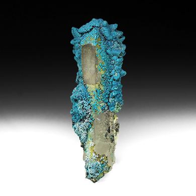 Chrysocolla with Quartz