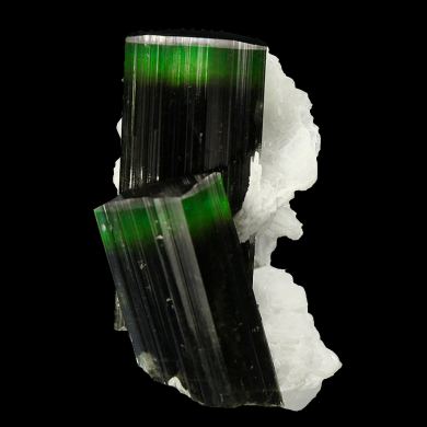 Tourmaline with Albite (var: “Cleavelandite”)