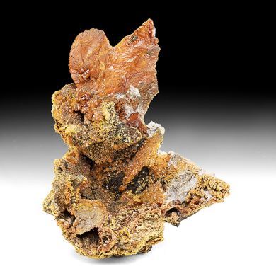 Vanadinite with Gypsum