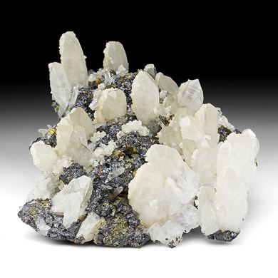 Quartz with Pyrite, Chalcopyrite