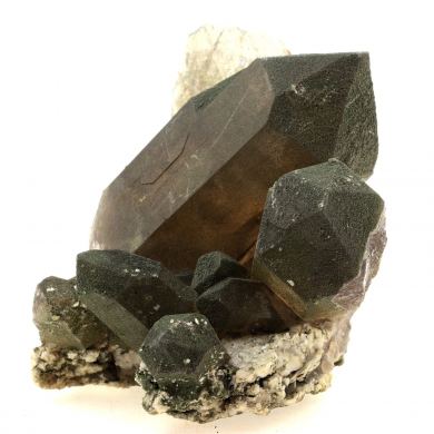 Smoky Quartz, Chlorite.